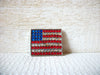 Rhinestones Patriotic Vintage Brooch 52620