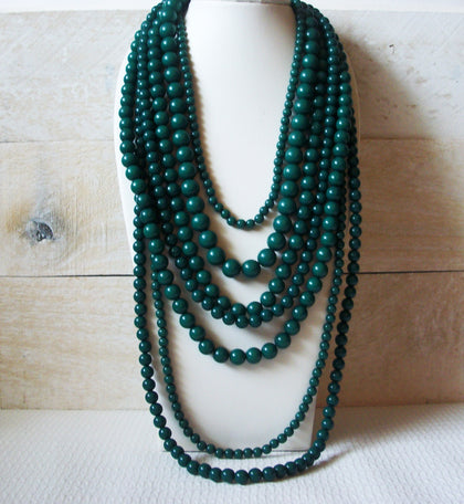 Theater Drama Massive Multi Strand Necklace 52720