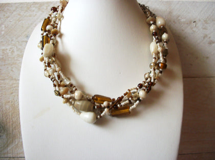 Vintage Glass Beads Necklace 52720