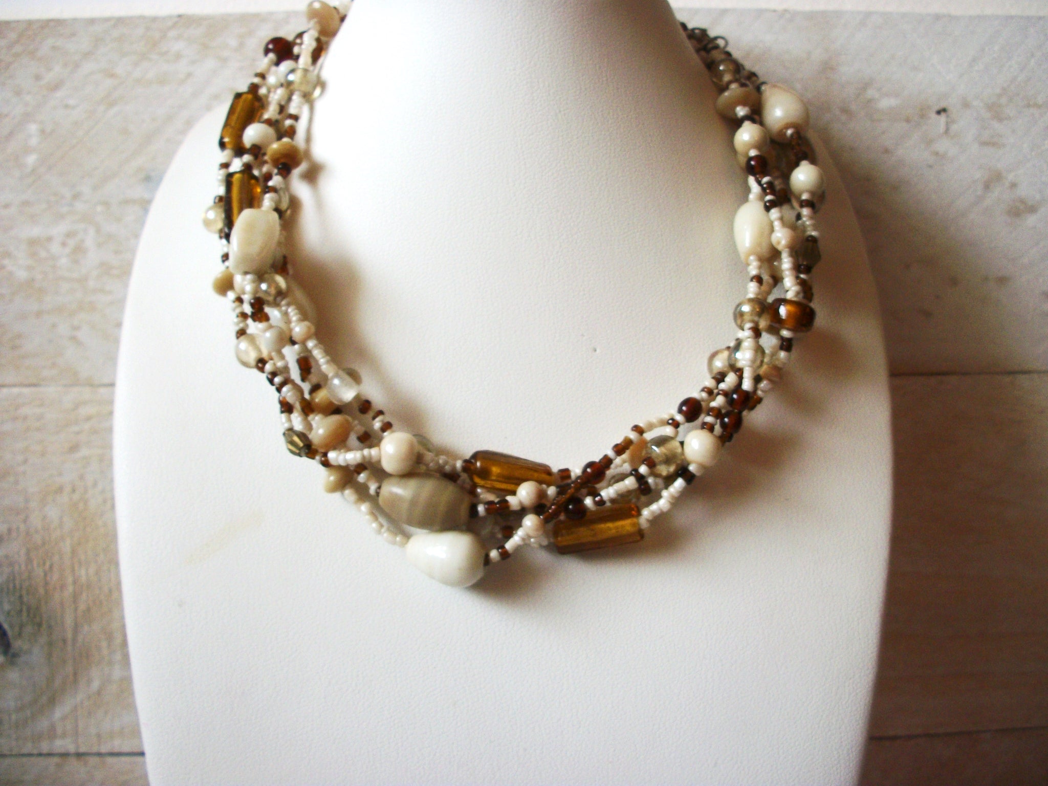 Vintage Glass Beads Necklace 52720
