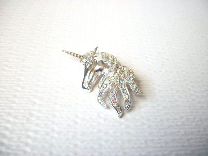 Vintage NAPIER AB Crystal Unicorn Brooch Pin 112920