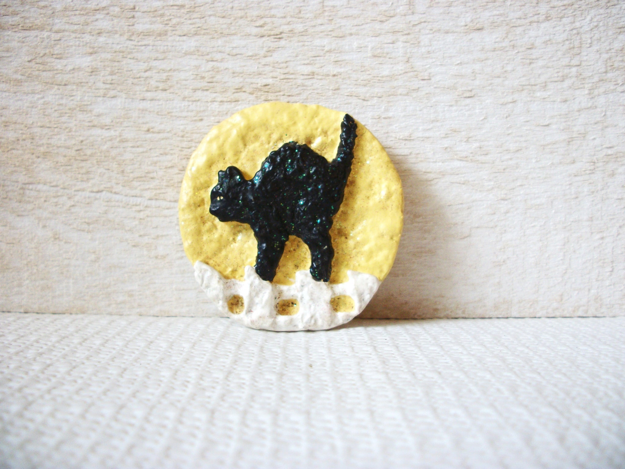 Hand Made Black Cat Brooch 52720