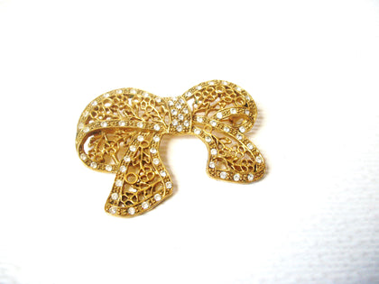 Vintage 1928 Manufacturing Company Large Rhinestone Brooch Pin 112920