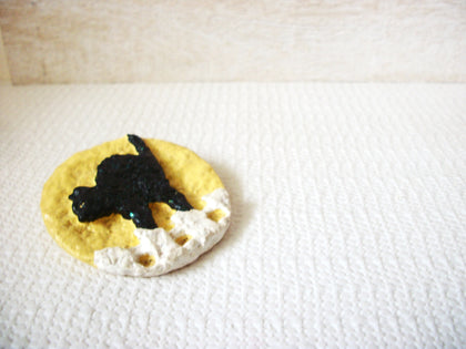 Hand Made Black Cat Brooch 52720