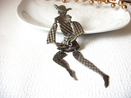 Vintage Figurative Man 6 Inch Brooch 40120