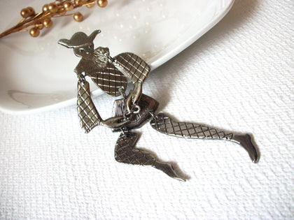 Vintage Figurative Man 6 Inch Brooch 40120