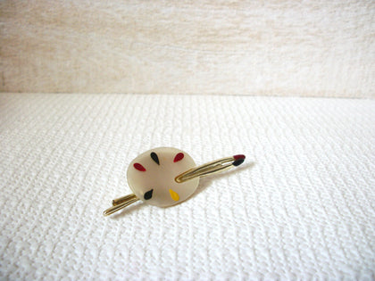 Mother Of Pearl Painters Palette Brooch 52720