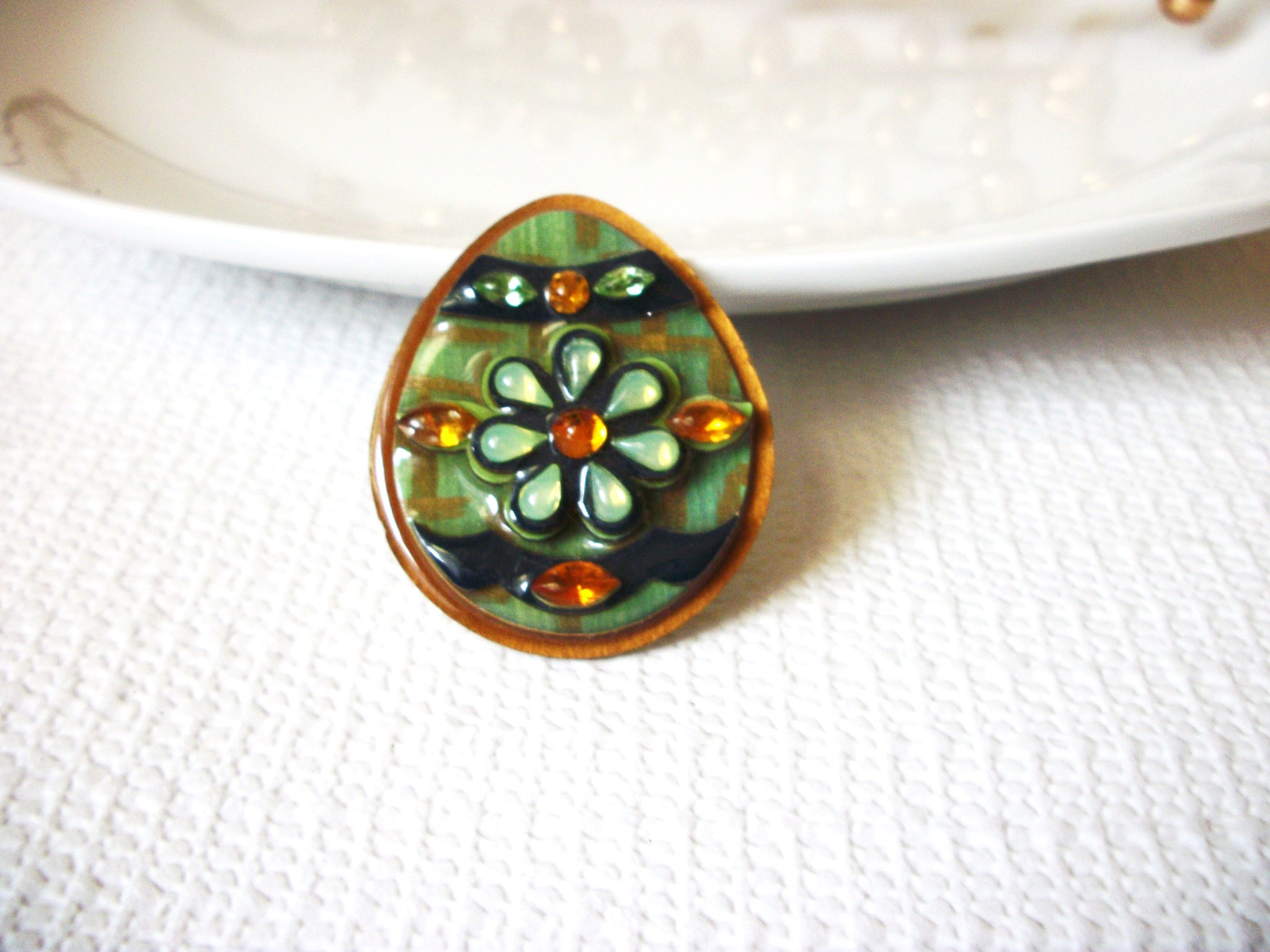 Rare Lucinda Bejeweled Easter Egg Pins, Lucinda Pins 40120  Bejeweled