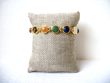 Vintage CHINA Glass Cabochon Bracelet 113020