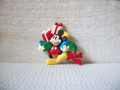 Vintage Old Plastic Mouse Brooch 52820