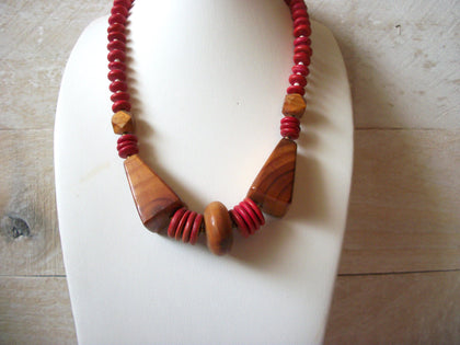 African Red Wood Necklace 52820