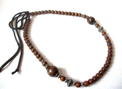 Bohemian Wood Necklace 120220