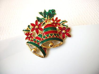 Vintage Enameled Christmas Brooch 40220