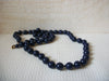 Retro 32 Inch Dark Blue Necklace 52820