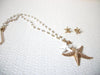 Retro Starfish Necklace Earrings 120320