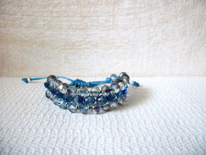 Retro Blue Czech Glass Bracelet 53020