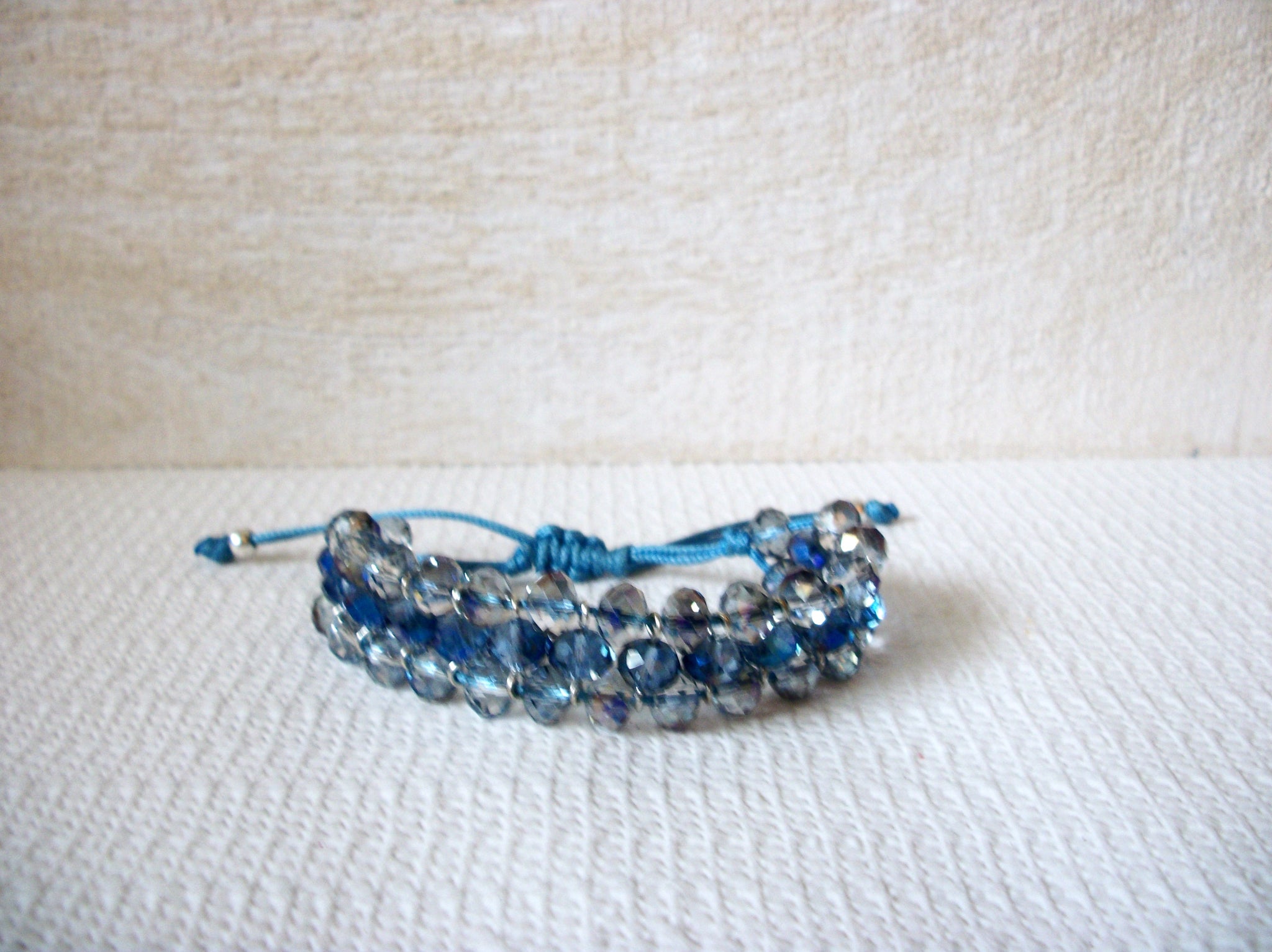 Retro Blue Czech Glass Bracelet 53020