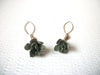 Vintage 1950s Floral Fabric Earrings 120320