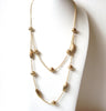 Retro Gold Toned Layered Necklace 120420