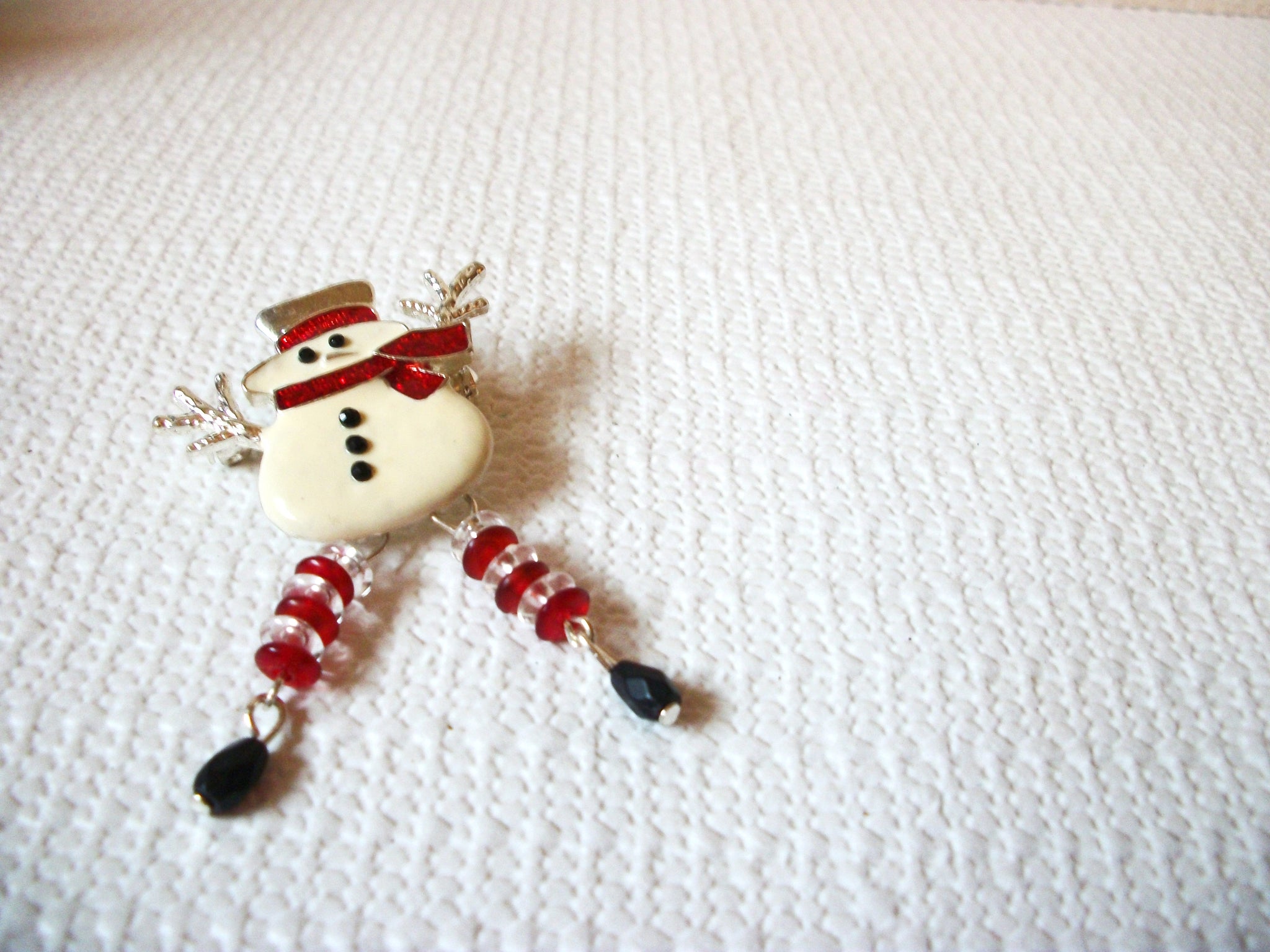 Retro Snowman Wiggle Legs Brooch 53020