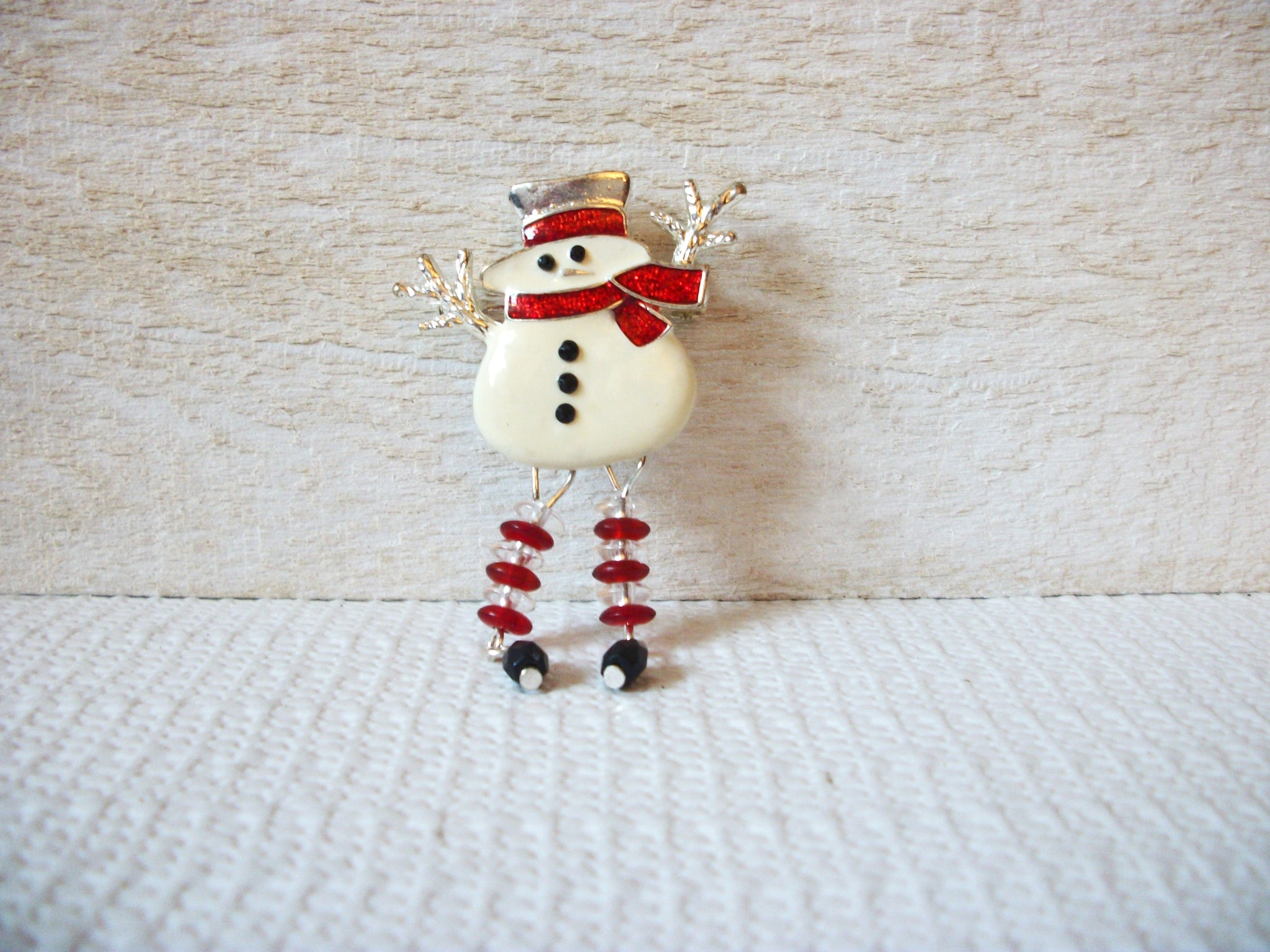 Retro Snowman Wiggle Legs Brooch 53020