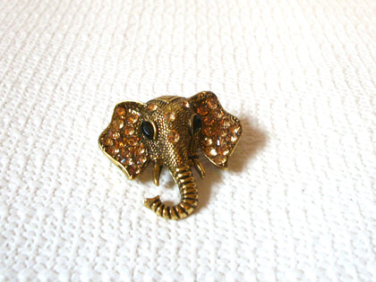 Retro Rhinestones Elephant Brooch 53020