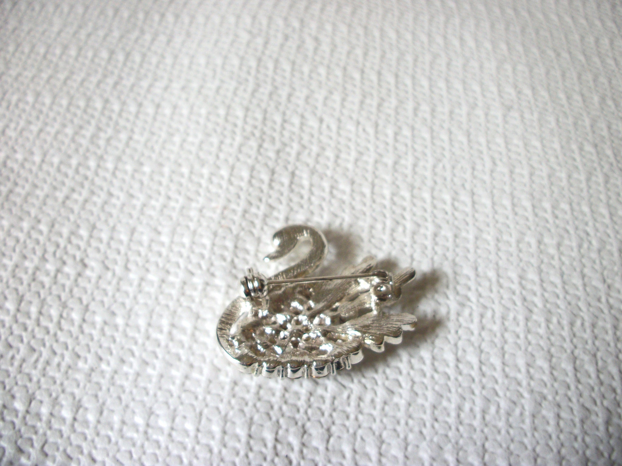 Retro Rhinestones Swan Brooch 40220