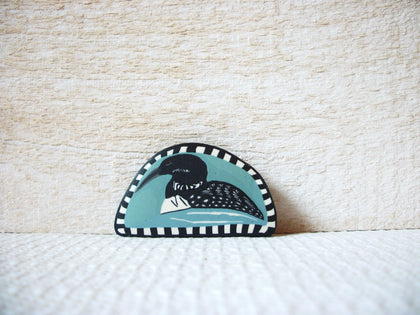 Vintage Bird Wood Brooch 53020
