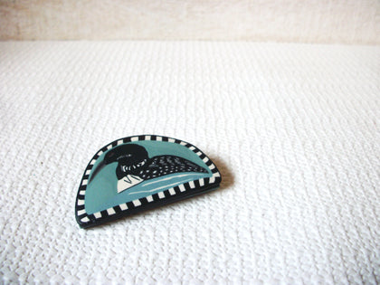 Vintage Bird Wood Brooch 53020