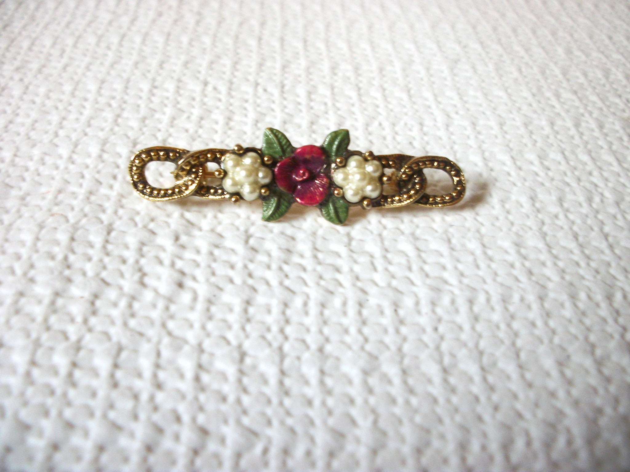 Victorian Bar Rose Brooch 40320