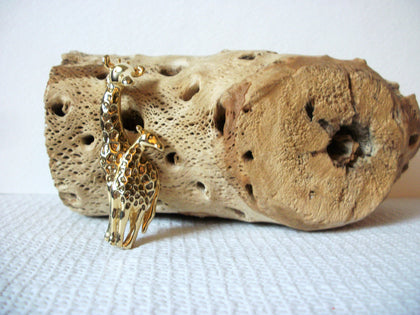 Vintage Enameled Giraffe Mom With Baby 40320