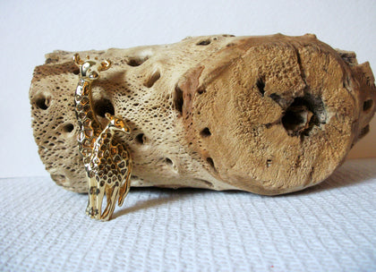 Vintage Enameled Giraffe Mom With Baby 40320