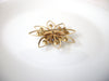 Vintage 1950s Gold Toned AB Crystal Brooch Pin 120420