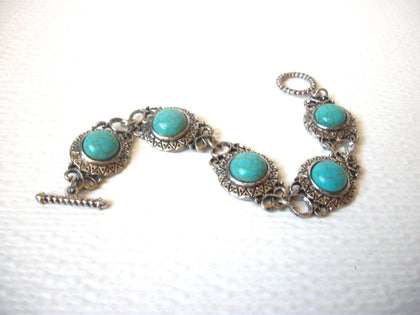 Vintage Southwestern Turquoise Stone Bracelet 120420