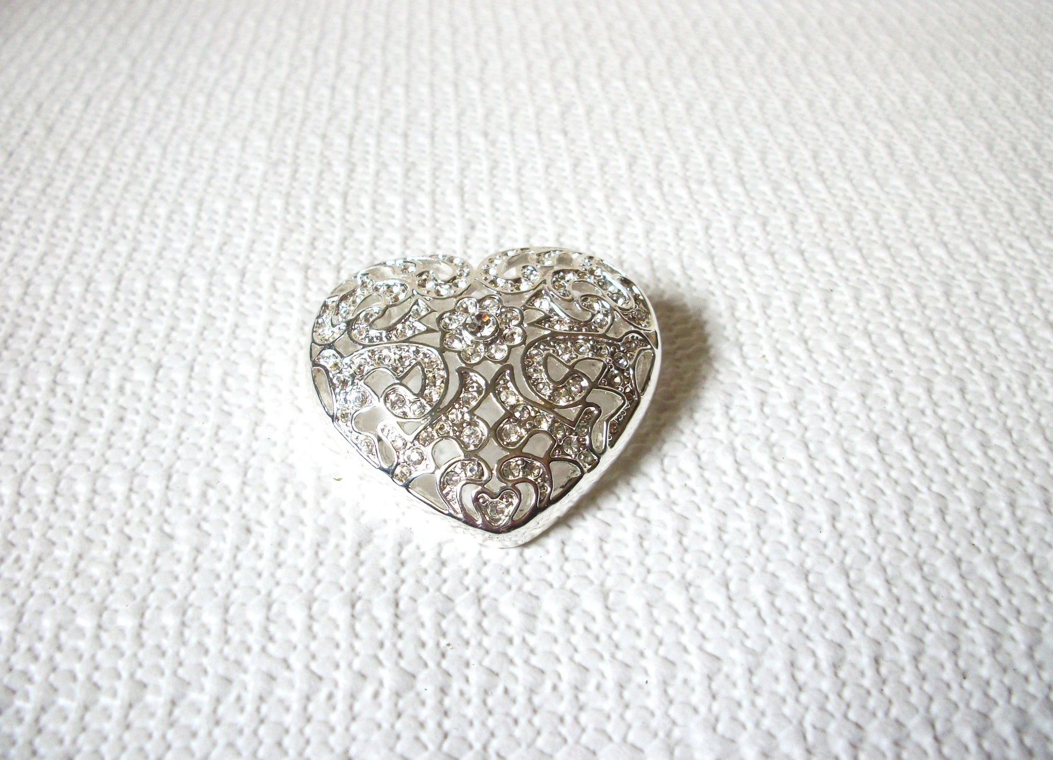 NAPIER Rhinestones Heart Brooch 53020