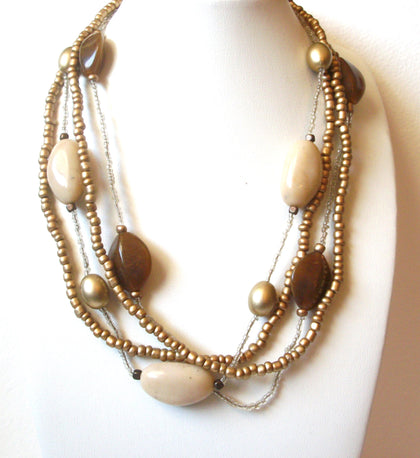 Retro Earthy Chunky Necklace 120420