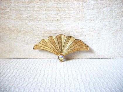 Vintage JJ Fan Brooch 60120