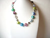 Retro Colorful Murano Foil Glass Necklace 120520