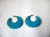 Retro Blue Hoop Earrings 40420