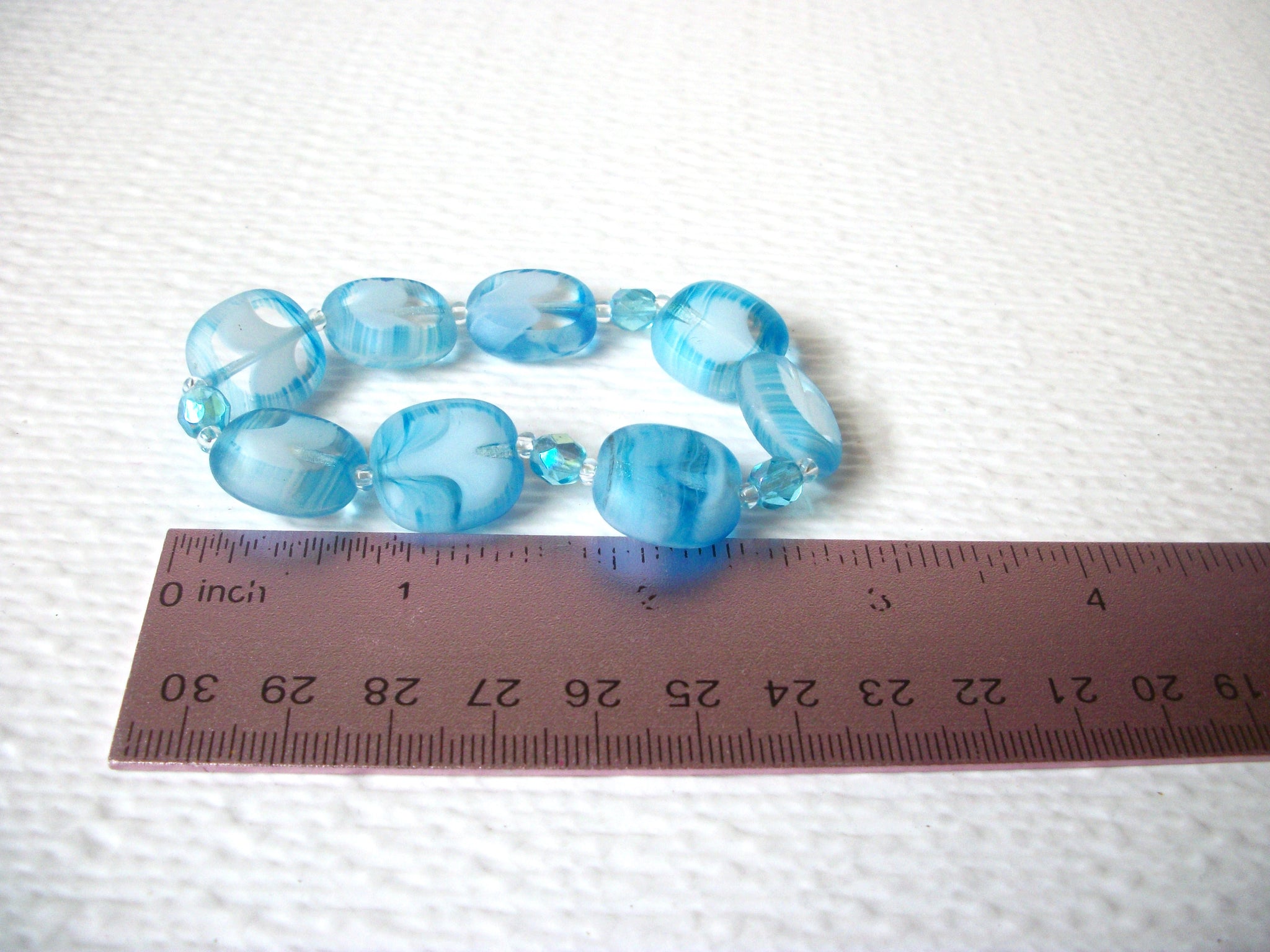 Hand Made Blue Murano Glass Bracelet 120520