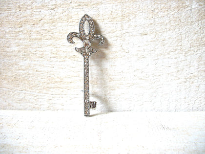 Fleur De Lis Rhinestones Brooch 60120