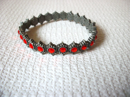 Victorian Vintage Red Rhinestones Bracelet 40420