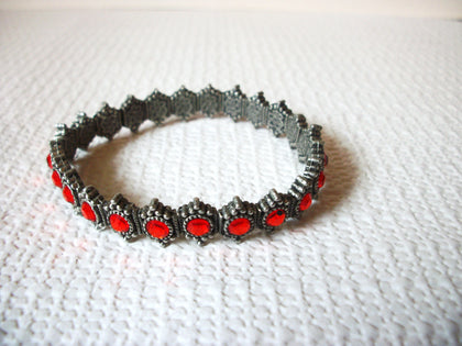 Victorian Vintage Red Rhinestones Bracelet 40420