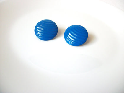 Retro Blue Metal Earrings 120520