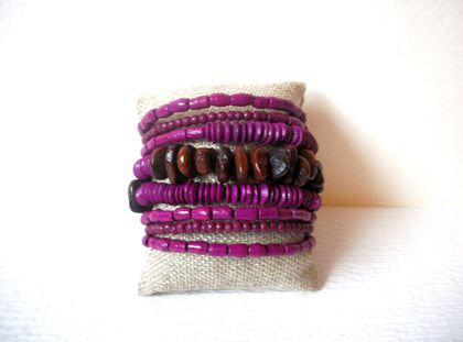 Bohemian Wood Dried Fruit Buts Bracelet 120620