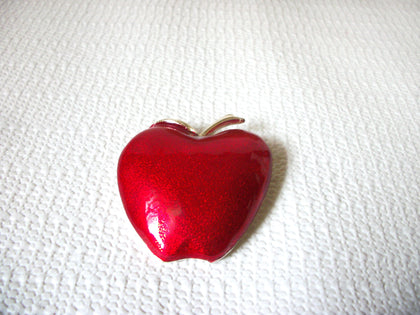 Vintage Big Red Apple Brooch 40420