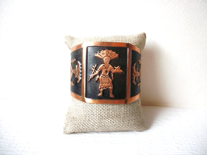 Vintage 1940s Copper Toned Cuff Bracelet 120620