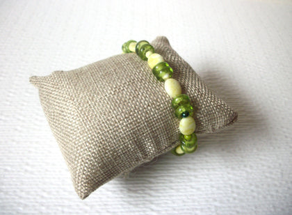 Green Czech Glass Bracelet 120620