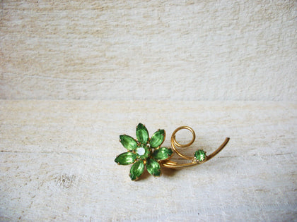 Vintage Peridot Flower Brooch 60120