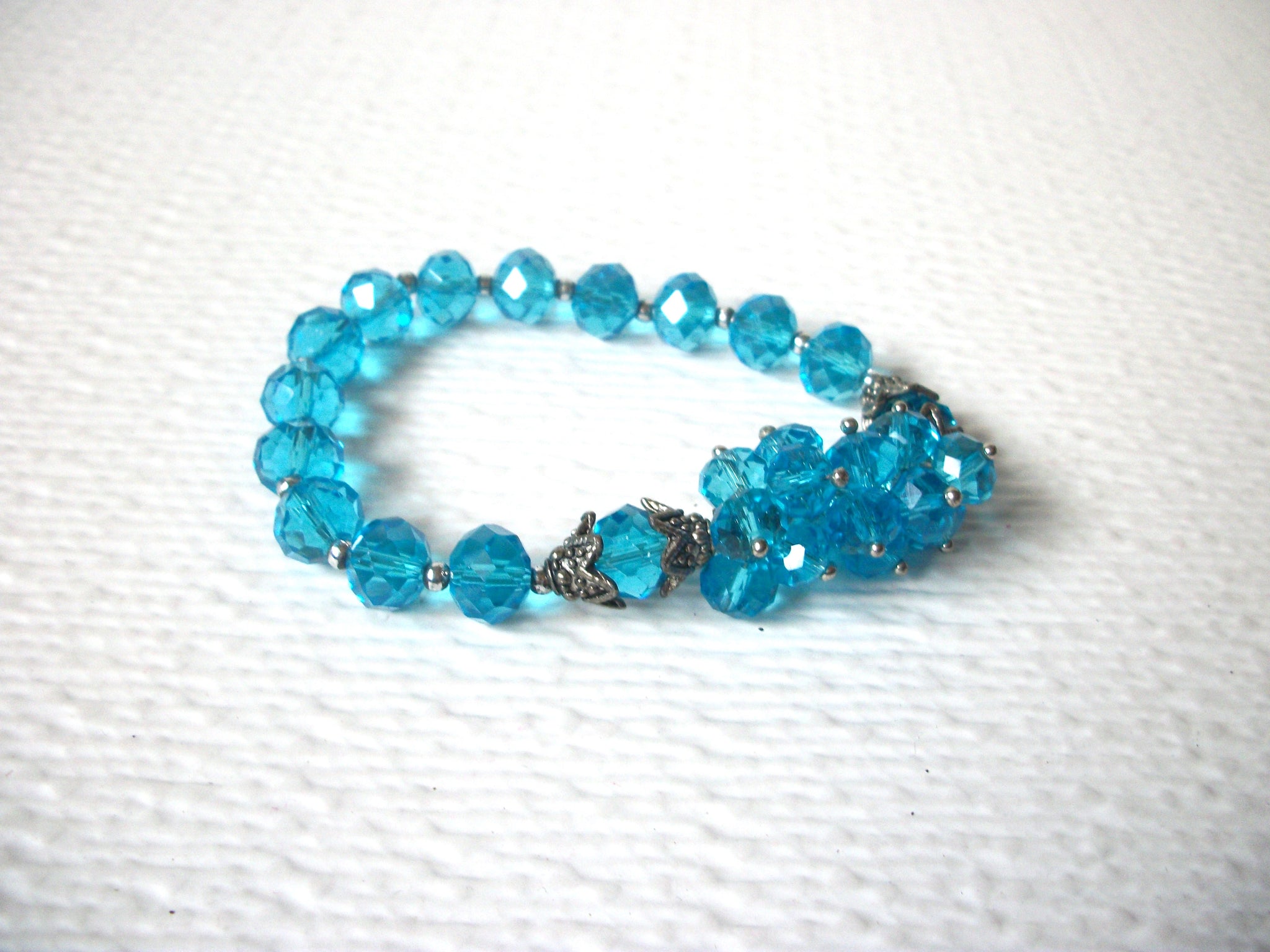 Blue Czech Glass Crystal Bracelet 120620